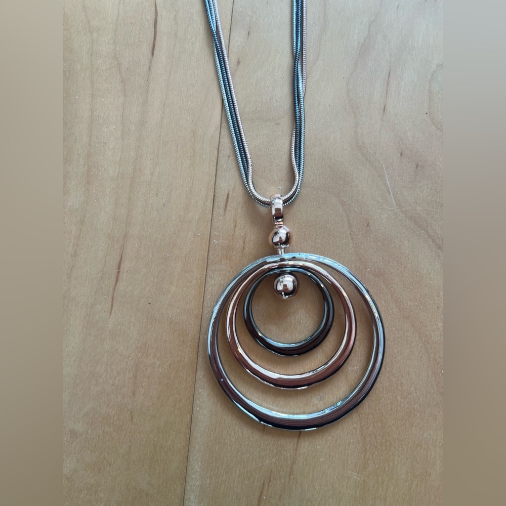 Tricolor Metal Necklace